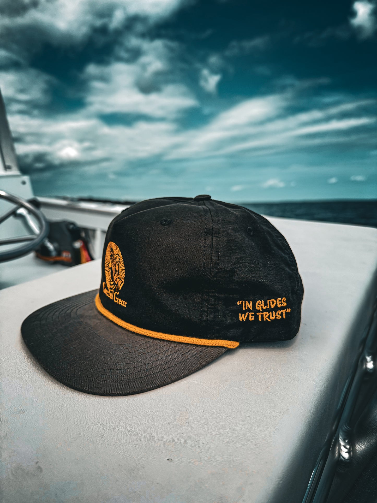 “In Glides We Trust” hat